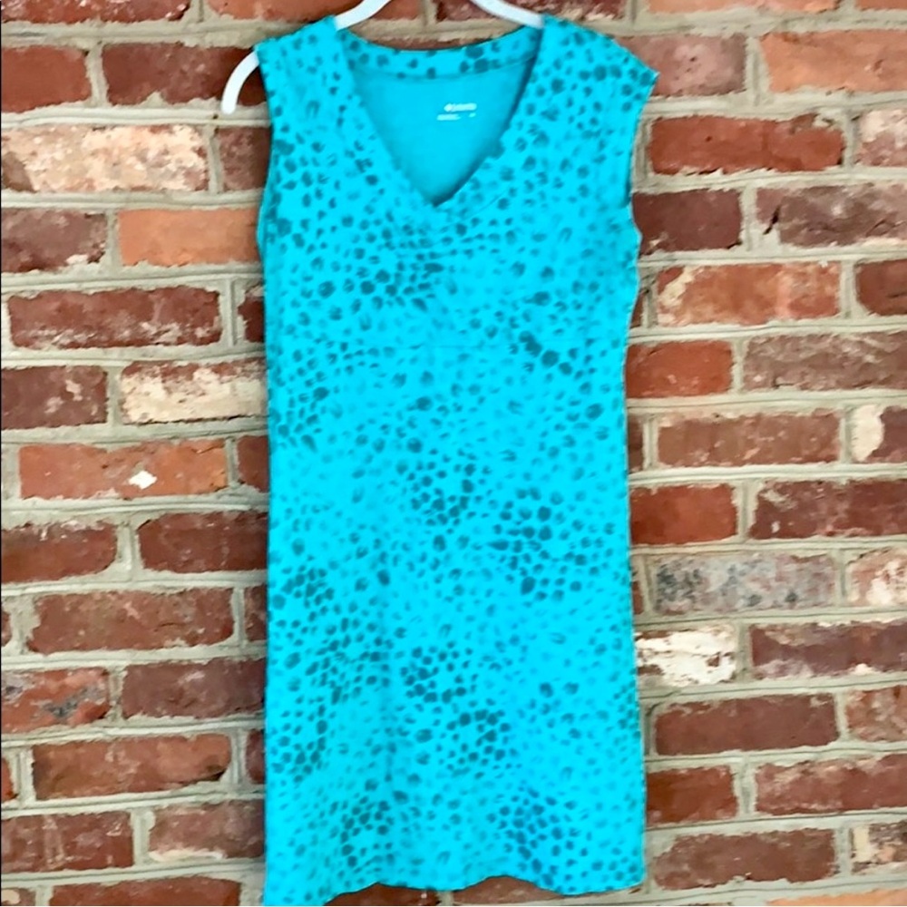Columbia Versatile Go Anywhere Turquoise Sleeveless Dress